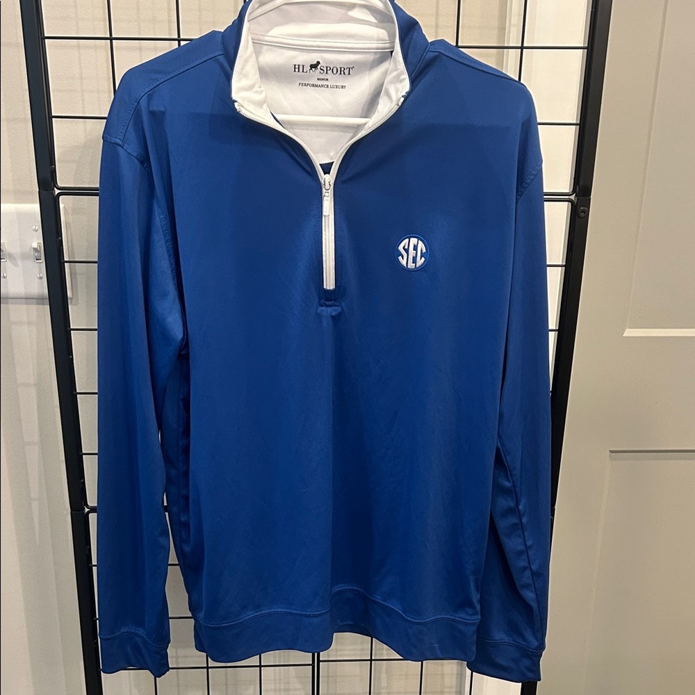Holloway Royal Blue SEC Quarter-Zip Jacket Size M